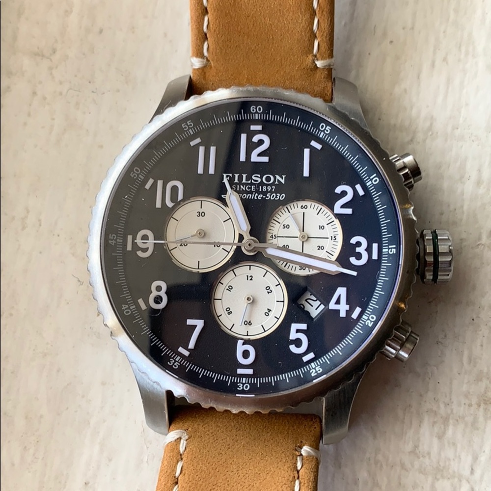 Filson chronograph watch.